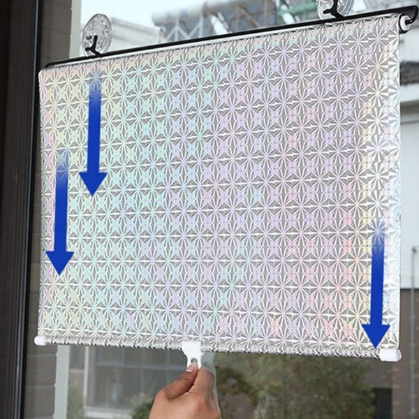 사무실 창문 블라인드 롤업 암막 블라인드 햇빛 차단 실버