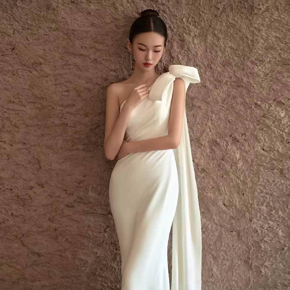 연주 드레스 롱드레스 웨딩 결혼식 이브닝 연회복 - 상품 이미지