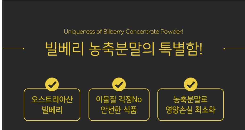 빌베리농축분말 빌베리 500g 이미지 4