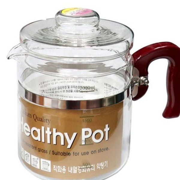 내열 유리 차탕기 전기 유리 포트 물끓이기 다용도 커피 약차