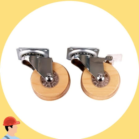 [CPICK협력사]포윈바퀴 메이플 가구 캐스터 무소음 휠 35kg 하중 지지 커머스픽201