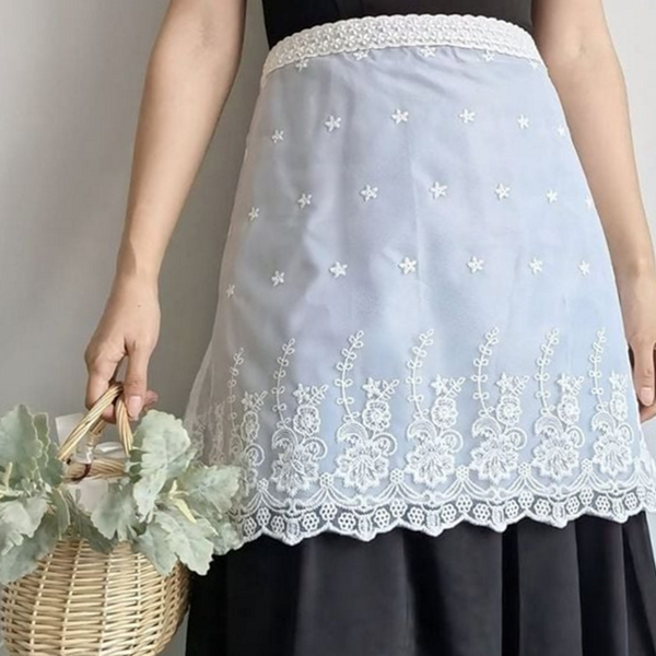 프릴 여성 앞치마 레이스 허리 앞치마 데 주방 꽃집