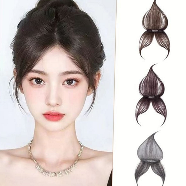 정수리 5십대 앞머리 초경량 부분 가발 헤어 앞머리 - 상품 이미지