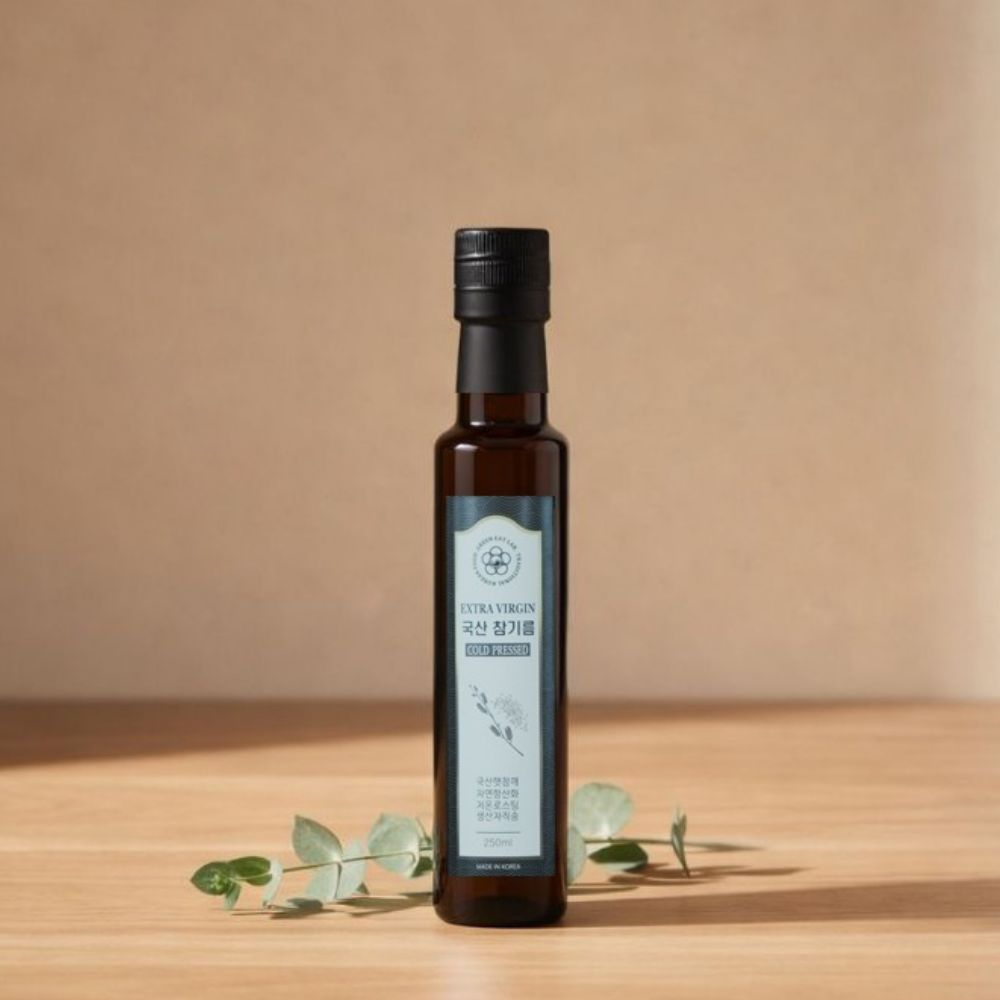 그린잇랩 국산 저온압착 참기름 햇 참깨 저온공정 아기 참기름 120ml 이미지 6