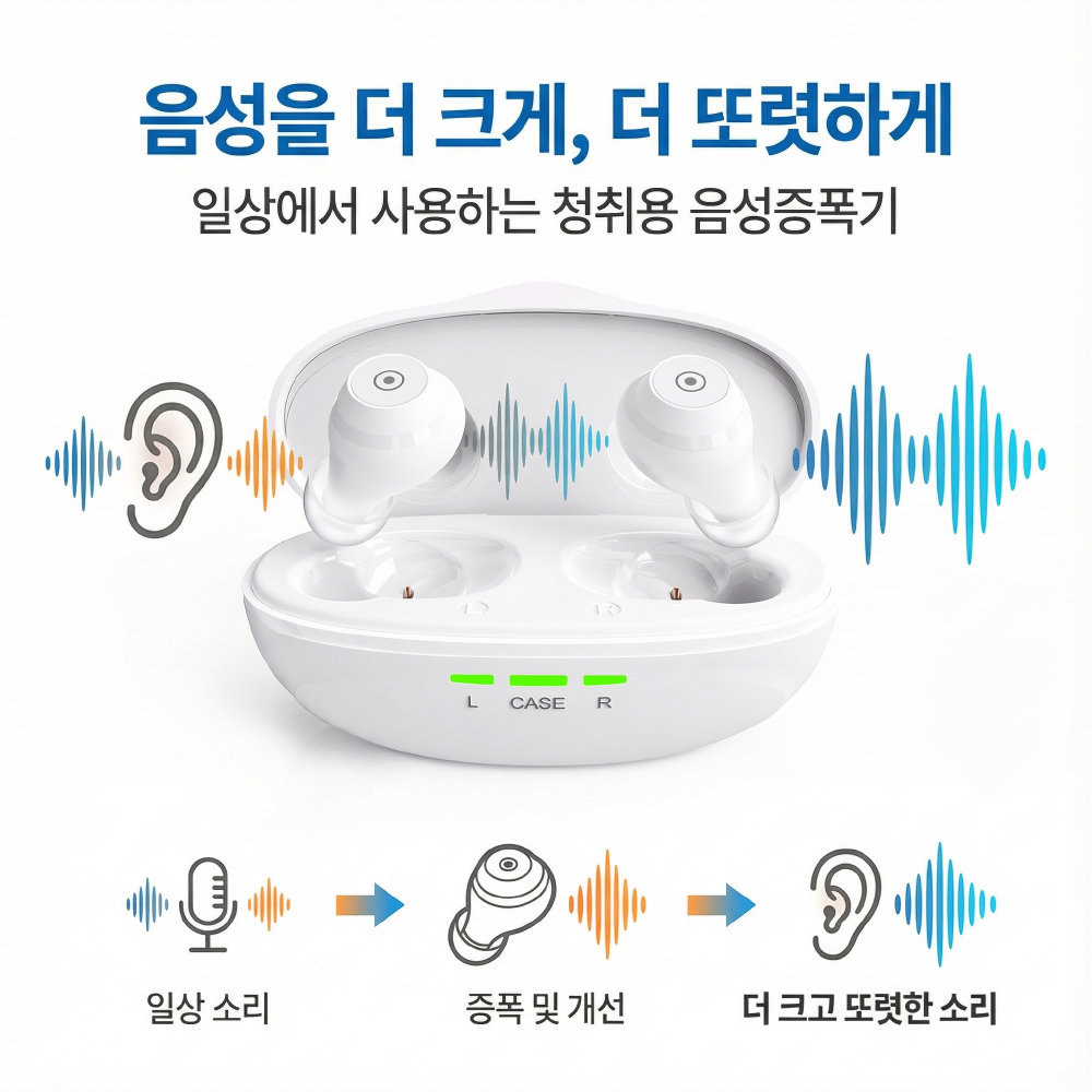 나비 크라우 고성능 디지털 음성 증폭기 소리 청취용 미국 FDA 등록 NV188-VOS7 - 상세 이미지 5