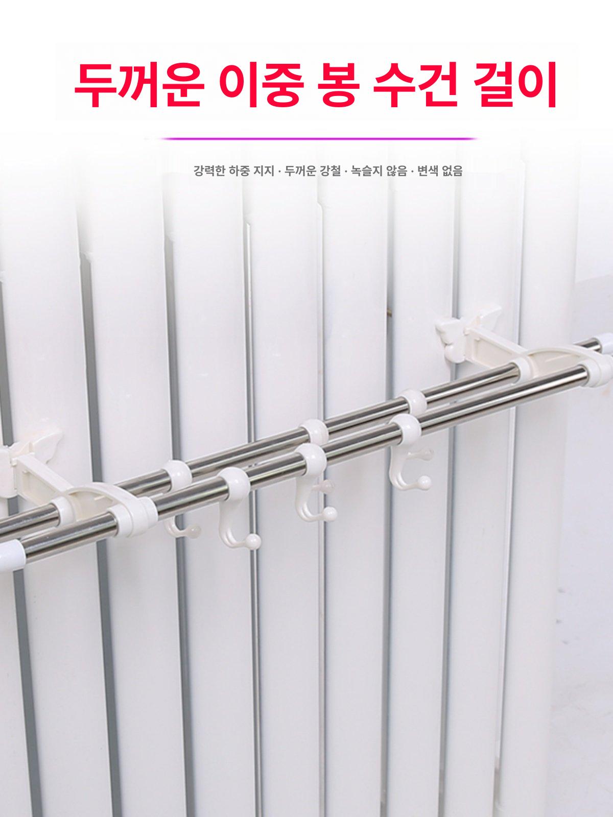 자바라 다리 간이 가판대 다용도 지지대 선반 행사용 단일봉 40cm 후크 4개 포함 - 상세 이미지 3