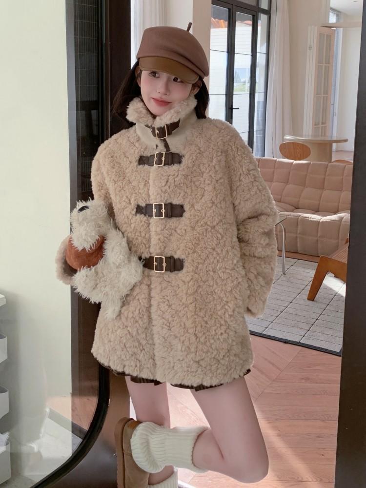 밍크코트 양털 에코퍼후드 에코퍼롱코트 퍼코트 연말모임룩 퍼롱코트 인조퍼 하이퀄리티 모피 - 상세 이미지 2