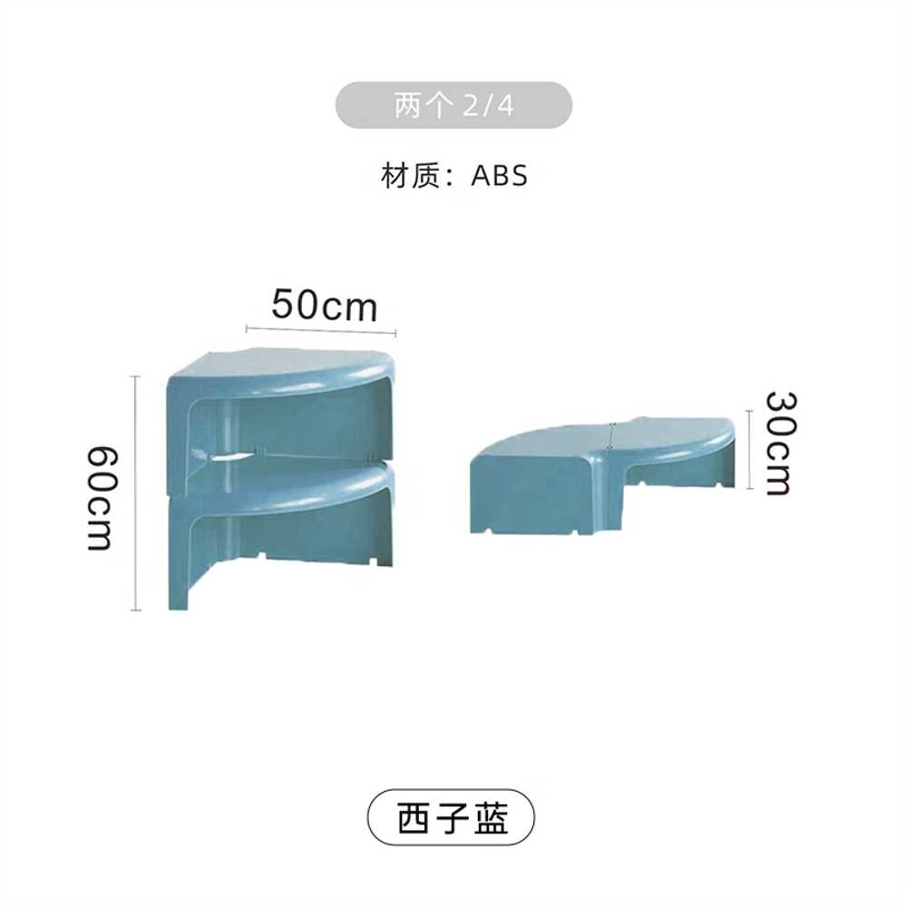 모듈테이블 둥근 탁자 좌식 카페 미드센추리 미니 이미지 7