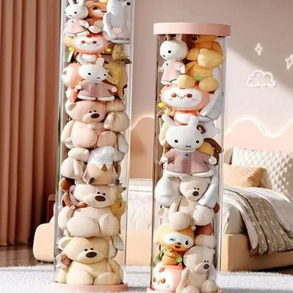 대용량 인형 보관함 원통형 인형 정리함 놀이방 수납함 거실 수납 - 상세 이미지 2