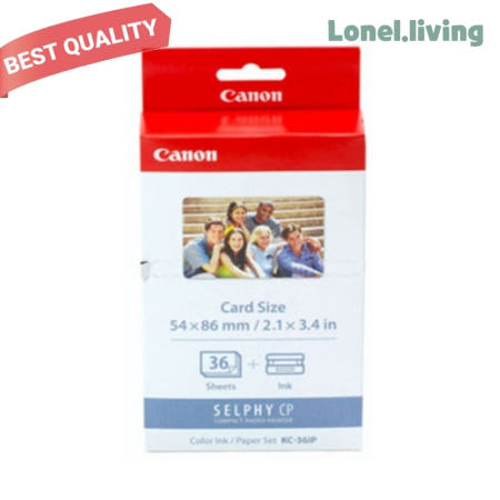 로넬리빙협력사 로넬리빙 캐논 셀피인화지 KC 36IP 카드사이즈 CP1300 36매 1개입 고품질인화지