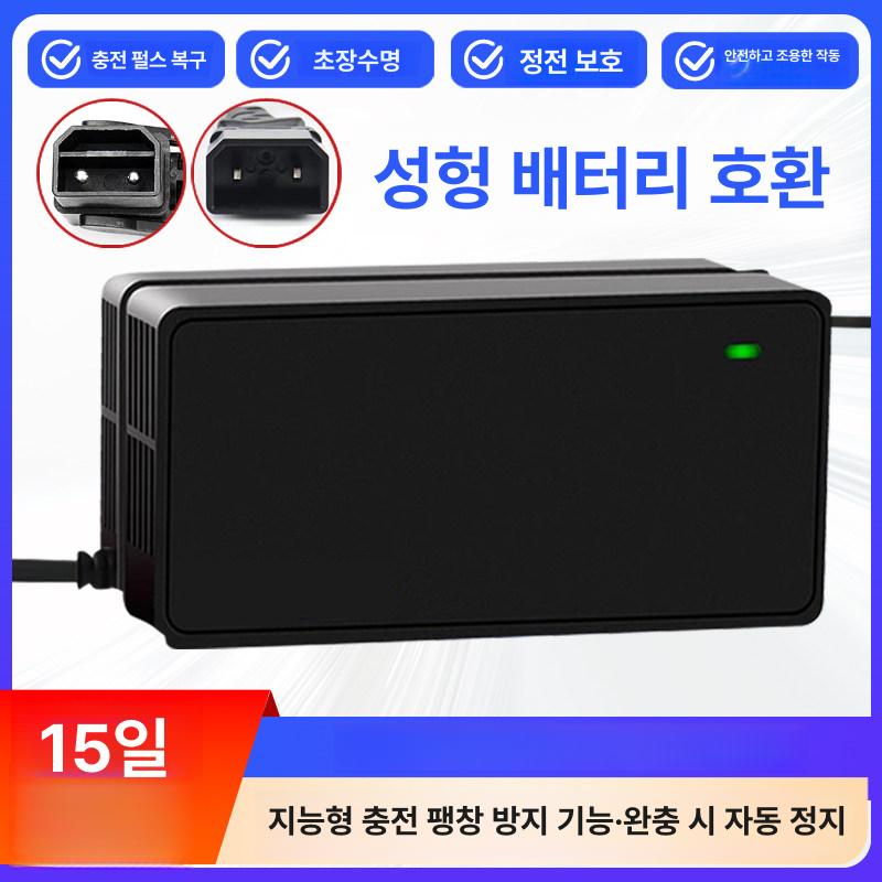 전기 충전기 어댑터 오토바이 충전 커넥터 자전거용 차충 48V 2A 54.6 Y형 커넥터 - 상세 이미지 2