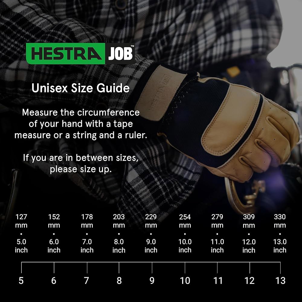 Hestra Job Kobolt CZone 겨울 장갑 - 플렉스 통기성 눈, 단열 내후성 습한 방수 내구성 탠 염소가죽 5손가락 작업 및 추운 날씨 9 프로젝트용 Tan 6 - 상세 이미지 2
