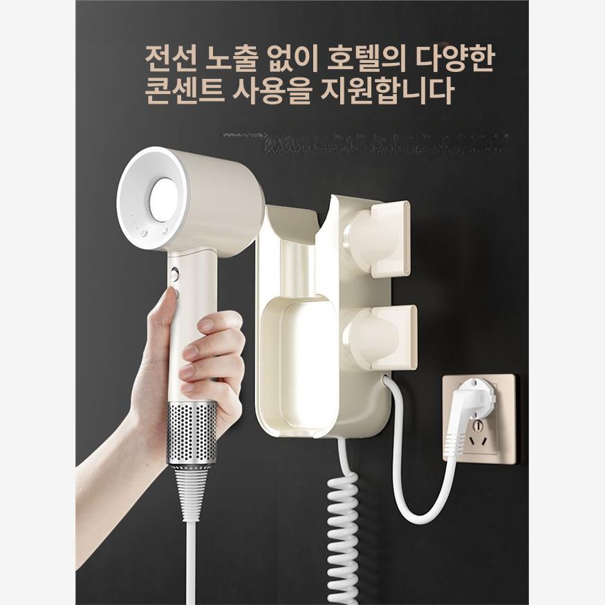 호텔 벽걸이 드라이기 고속 헤어 스타일링 욕실 벽거치 드라이어 - 상세 이미지 5