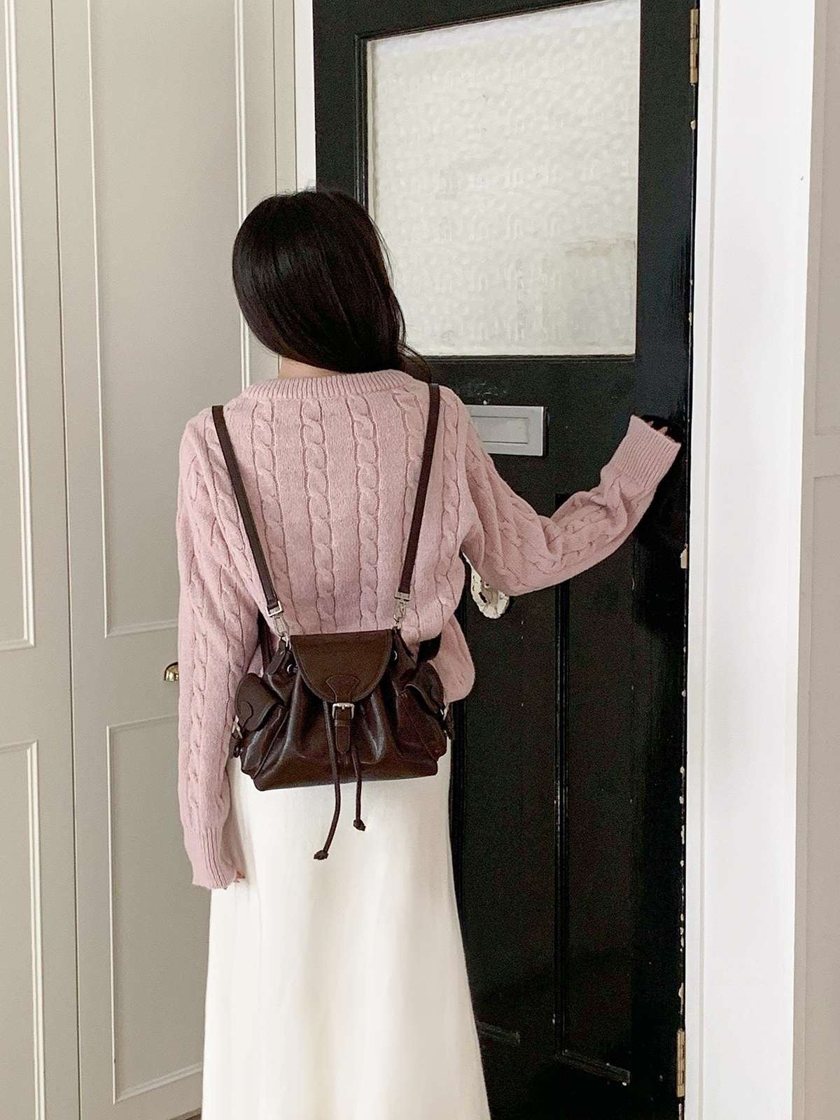 빈티지 드로우 스트링 백팩 [2COLOR] 이미지 7