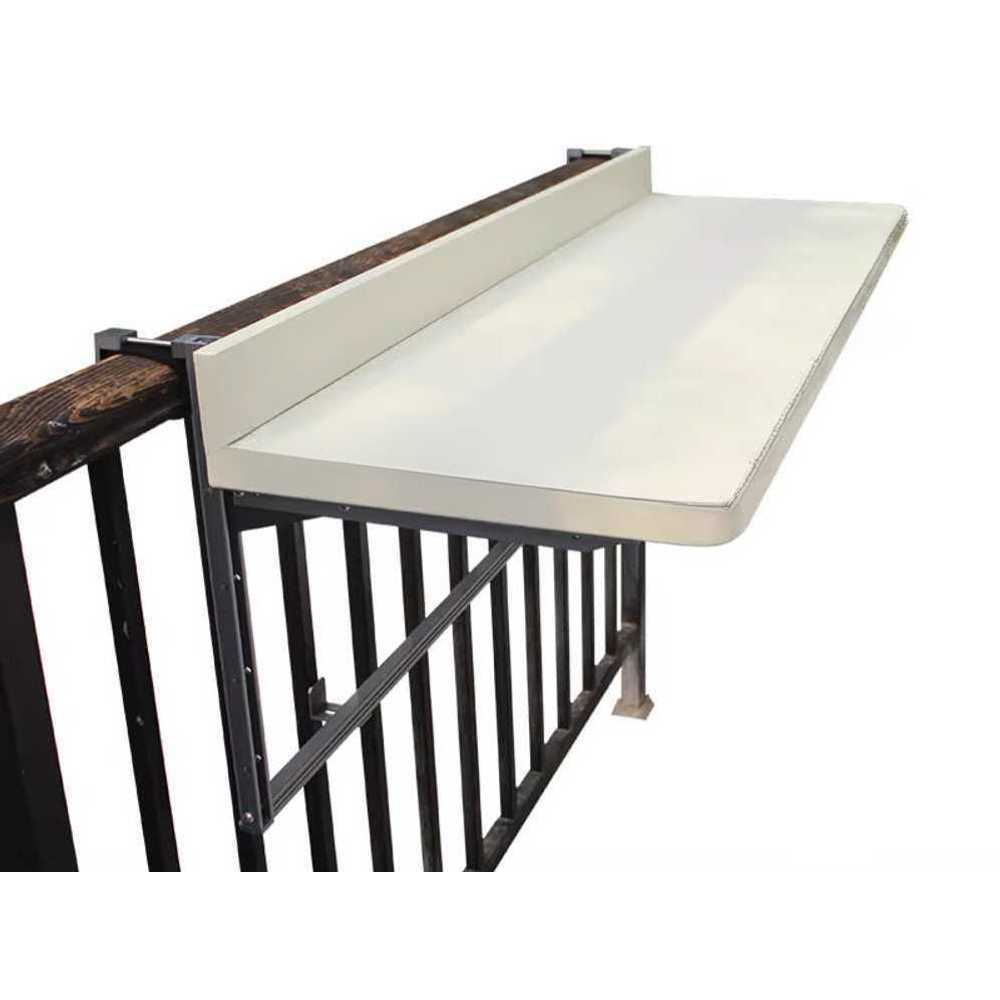 난간 테이블 접이식 걸이형 책상 야외 테라스 베란다 80x39cm - 상품 이미지