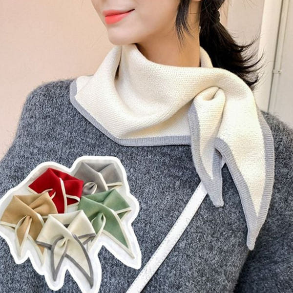 삼각형 니트 스카프