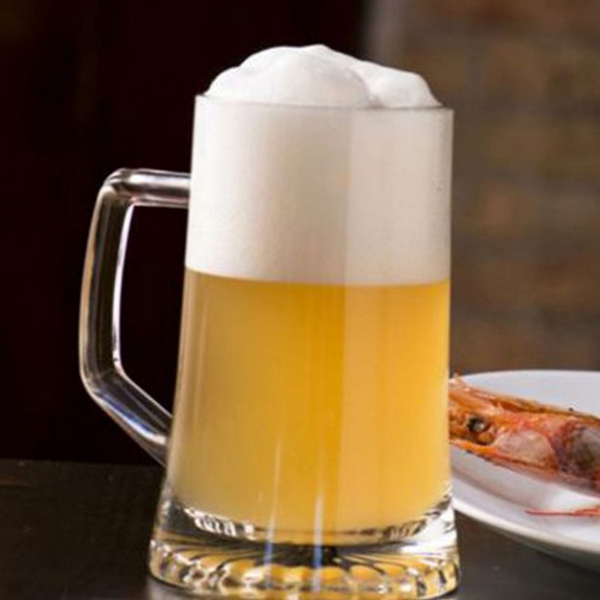 강화 유리 맥주 잔 손잡이 맥주 잔 생맥주 가정용 대용량 - 상품 이미지