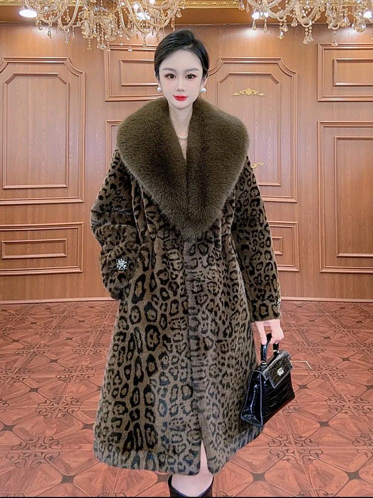 인조퍼 밍크코트 연말모임룩 밍크퍼코트 양털 퍼코트룩 테디베어 에코퍼롱코트 테디베어코트 뽀글이 - 상세 이미지 3