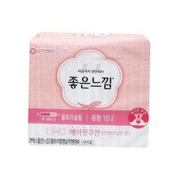 편안한 여성 중형 생리대 데일리 여성 울트라슬림 위생 용품 - 상품 이미지