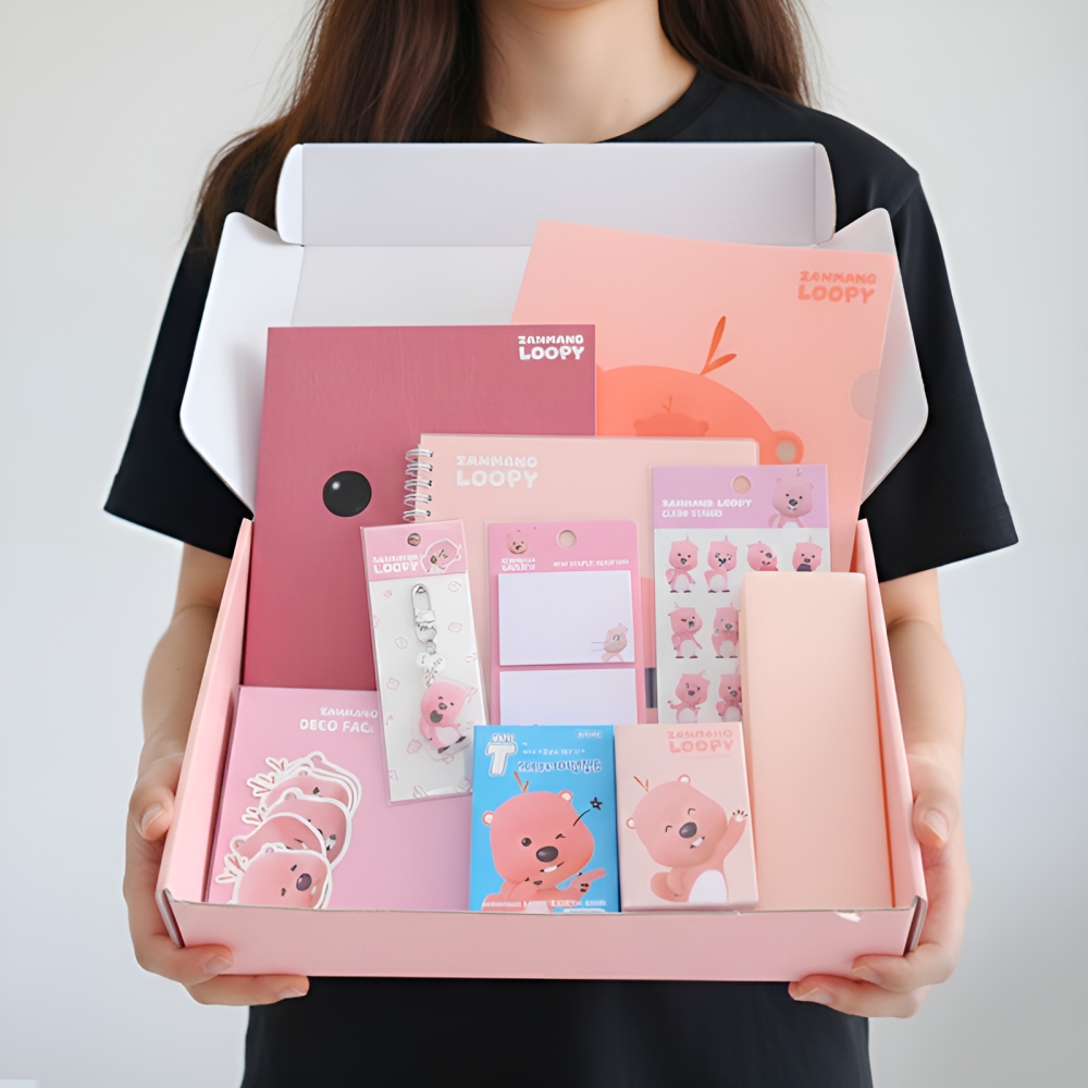 뽀로로 잔망 루피 문구 학용품 생일 선물 세트 굿즈 2종 신학기 새학기 조카 입학 졸업 - 상품 이미지
