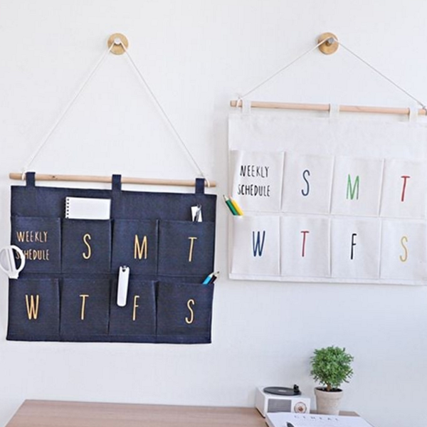 다용도 패브릭 벽걸이 포켓 월포켓 벽걸이 수납 포켓 정리함 보관함