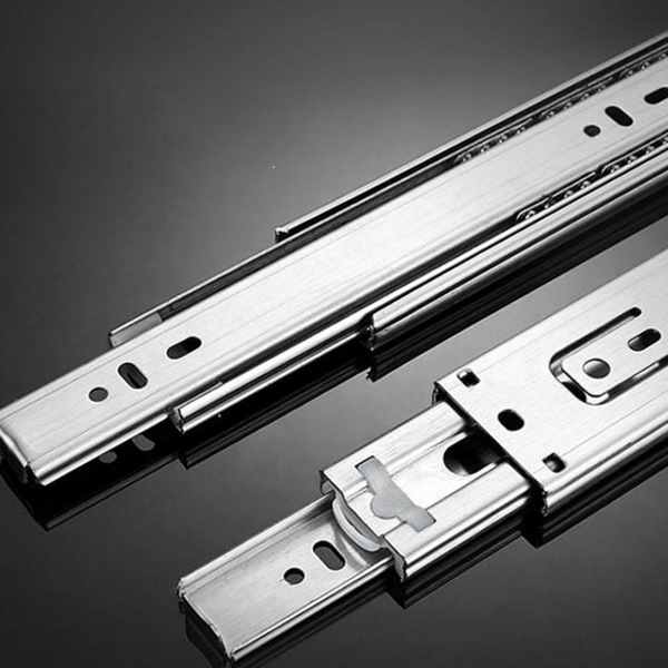 부드러운 3단 서랍 레일 무소음 가구 서랍 레일 옷장 싱크대