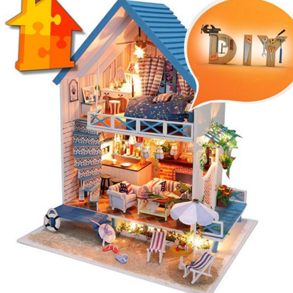 장식용 diy 돌하우스 로맨틱 미니어처 돌하우스 만들기 키트 - 상품 이미지