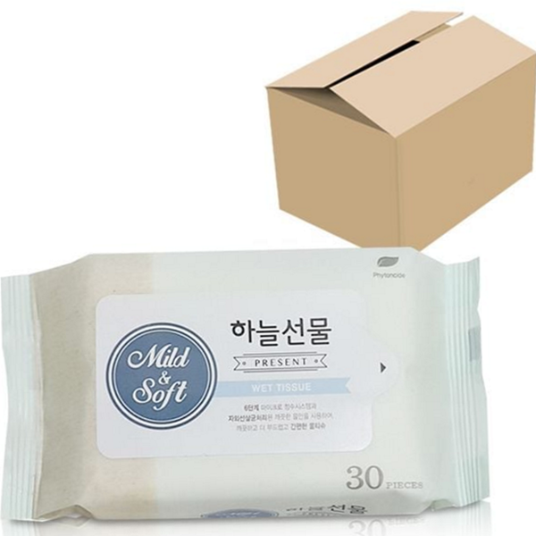 여행용 휴대용 물티슈 소형 30매 물티슈