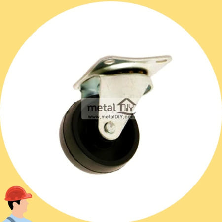 심플바퀴 가구 바퀴 흑색 캐스터 무소음 휠 가구 이동용 부속 커머스픽201