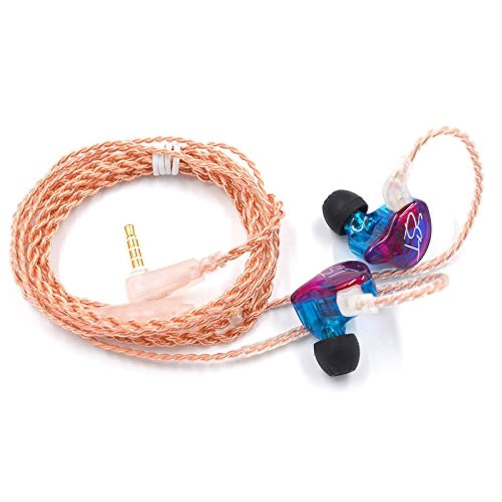 인이어 이어버드 헤드폰, ZST 컬러 HiFi 이어폰 베이스 휴대폰용 하이브리드 듀얼 드라이버 밸런스 (마이크 없음) 헤드셋 아마추어+다이나믹 - 상세 이미지 2