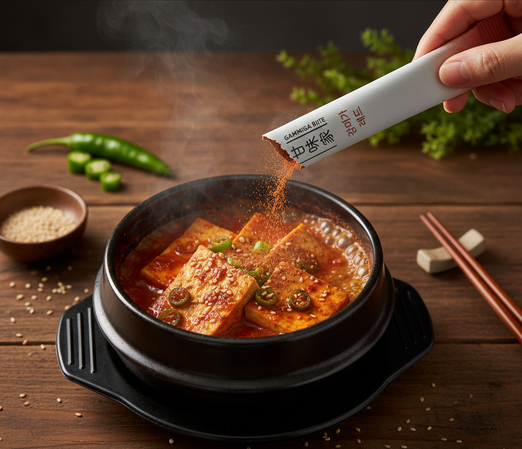감미가 레드 매콤한맛 1박스 11gx6포 제육볶음 닭볶음탕 떡볶이 육개장 오징어볶음 한식양념 집밥 - 상품 이미지
