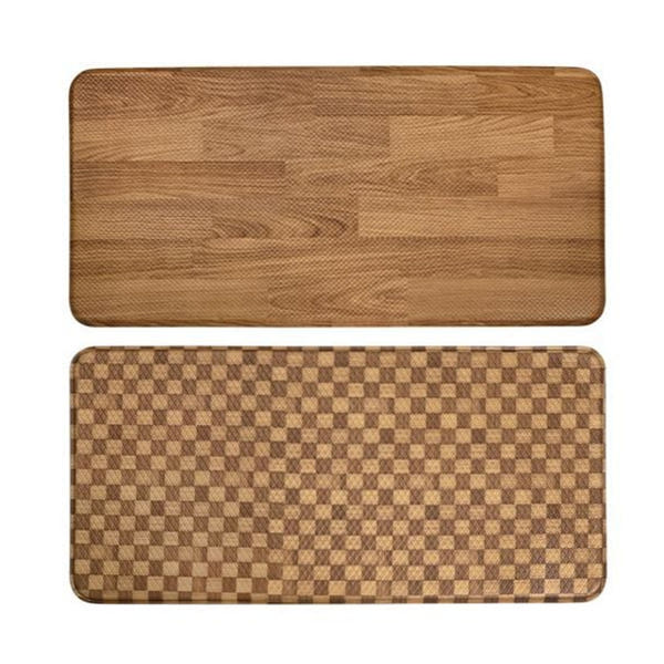 우드패턴 주방 발 매트