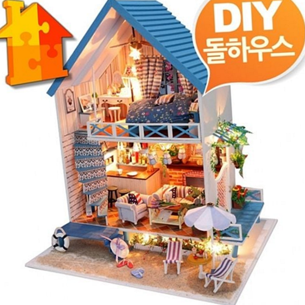 로맨틱 미니어처 돌하우스 별장 diy 돌하우스 가구 모형 - 상품 이미지