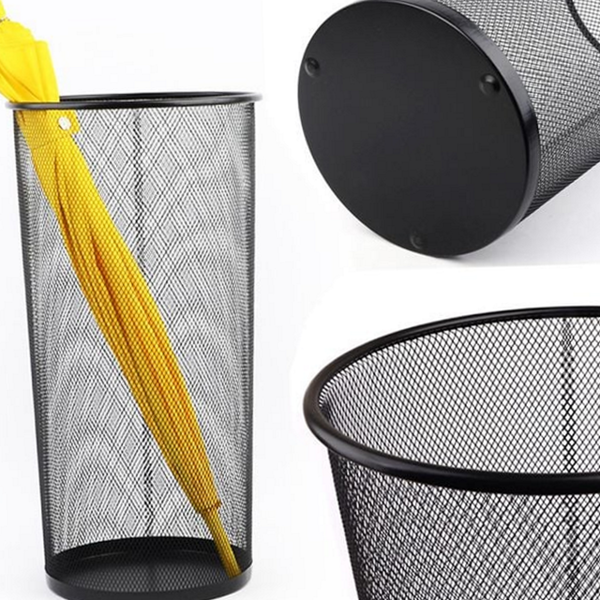 모던 철망 우산 꽂이 심플한 철제 우산 보관함 빗물받이 사무실