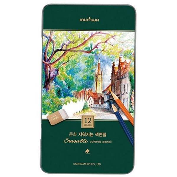 다채로운 색연필 세트 미술 스케치 색연필 학용품 12색 - 상품 이미지