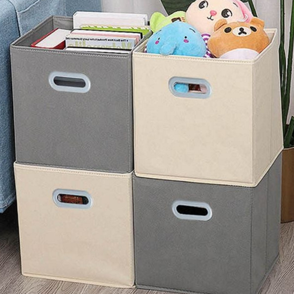 오픈형 접이식 수납함 다용도 리빙박스 정리함 보관함 물품 침실 - 상품 이미지