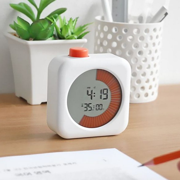 학습용 디지털 타이머 요리 주방 타이머 작은 화이트 원형 미니