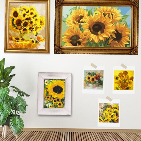 성인 diy 유화 그리기 해바라기 diy 그림 그리기 세트 인테리어