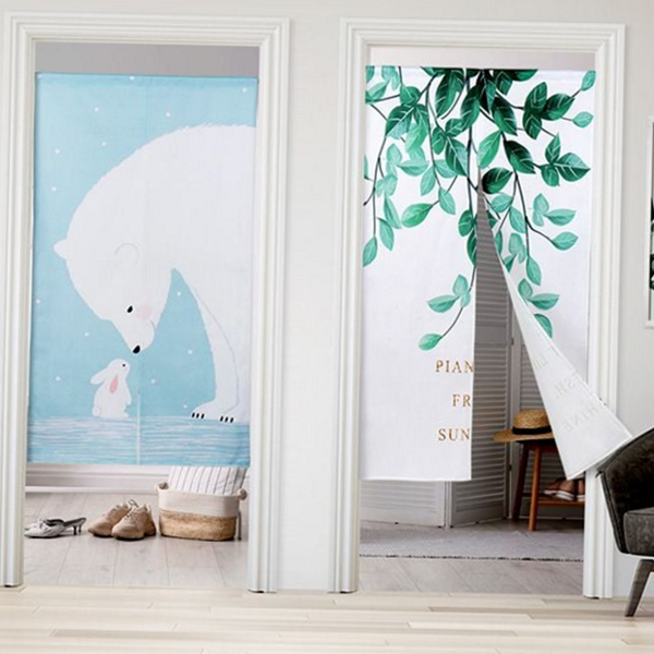 주방 가림막 커튼 현관 바란스 커튼 창문 분리 중문