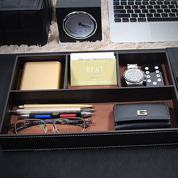 다용도 가죽 정리함 멀티 수납 정리함 서랍 보관함