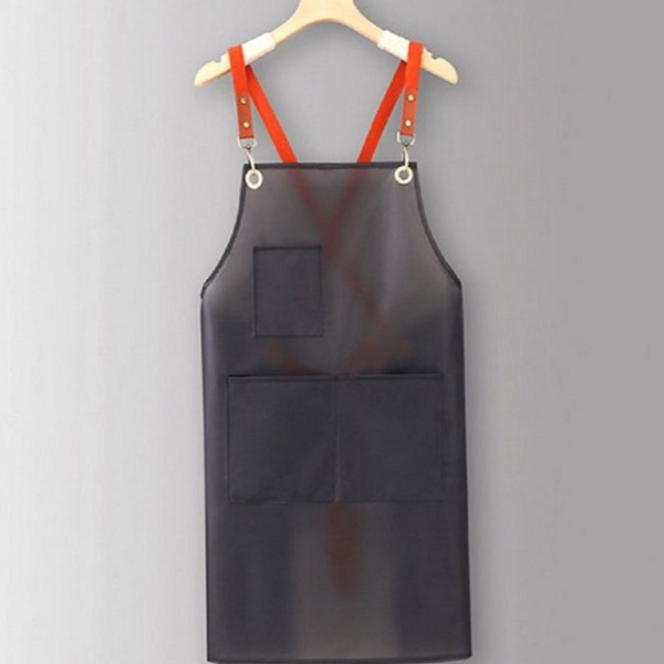 주방용 방수 앞치마 요리 반투명 앞치마 생활용 작업 블랙