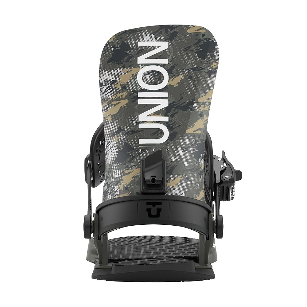 Union STR 남성용 스노우보드 바인딩, 미디엄 카모, Medium Black 25 - 상세 이미지 2