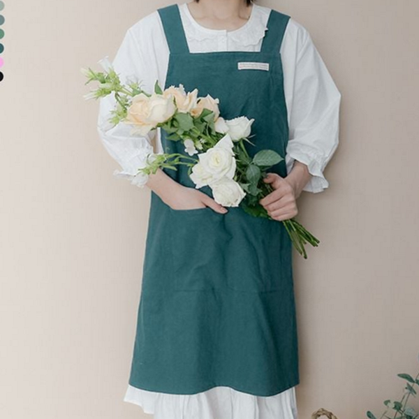 원피스형 어린이집 앞치마 데일리 유치원 앞치마 성인용 주방 베이킹 - 상품 이미지