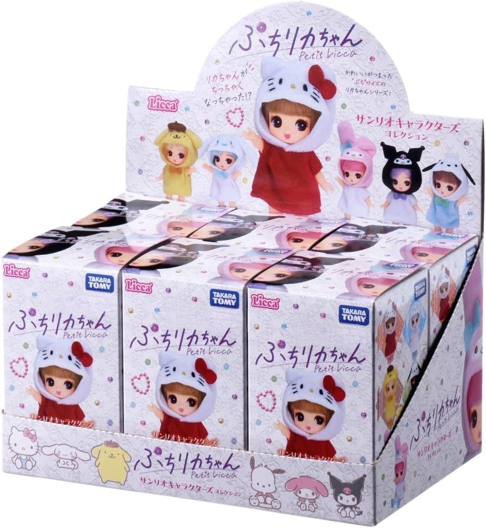 타카라토미 쁘띠 인형 리카짱 산리오 컬랙션 6개 BOX - 상품 이미지