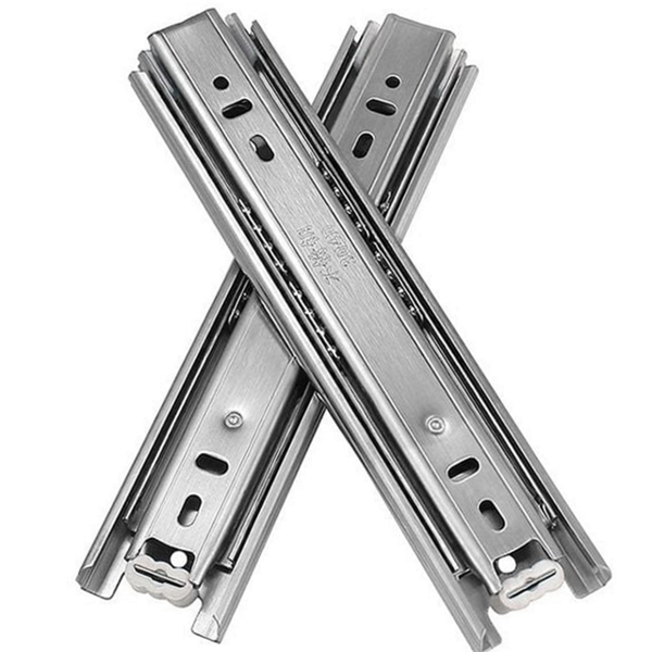 스테인리스 3단 서랍 레일 슬라이드 가구 서랍 레일 무소음 서랍장