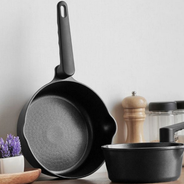 작은 인덕션 프라이팬 2구 무쇠 프라이팬 코팅 계란말이