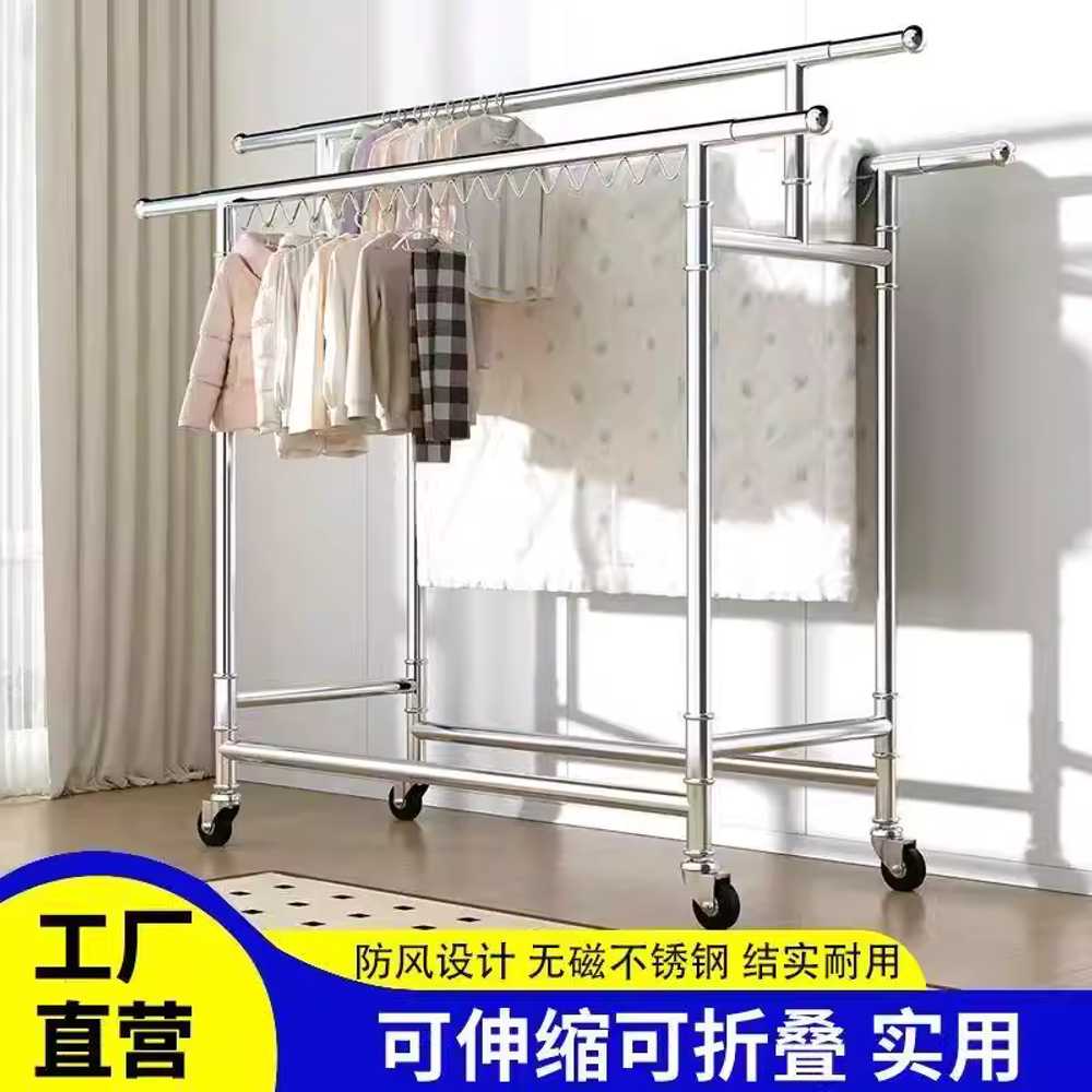 스텐 건조대 빨래건조대 옥상 대형 테라스 튼튼한 봉 기본형 / 최대 300kg 하중 이미지 7