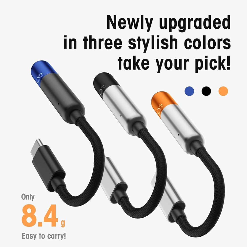 SHANLING UA MINI 휴대용 DAC 3.5mm 수 (블랙) 암 조명 고해상도 to 업그레이드된 앰프 C LED 타입 스마트폰/PC/노트북/플레이어용 오디오 USB 헤드폰 - 상세 이미지 2