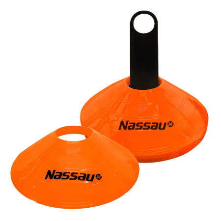 알리바니 축구훈련용품 접시콘 세트 10개입 오렌지 라바콘 축구칼라콘