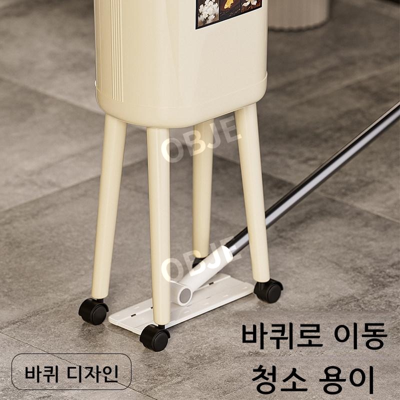 루나 긴다리 쓰레기통 키 큰 휴지통 대용량 이동식 16L - 상세 이미지 4
